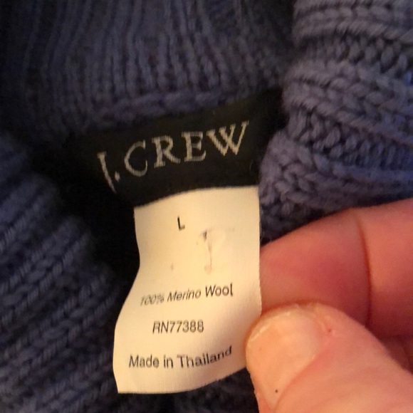 J. Crew Merino Wool Turtleneck Sweater - Large - Picture 3 of 6